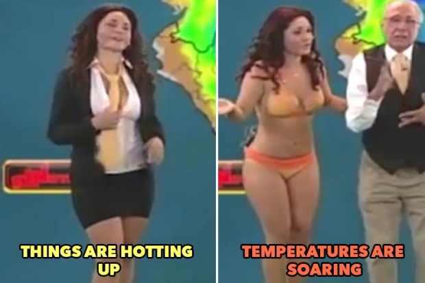 abhishek sihag recommends Sexy Weather Girl Strips