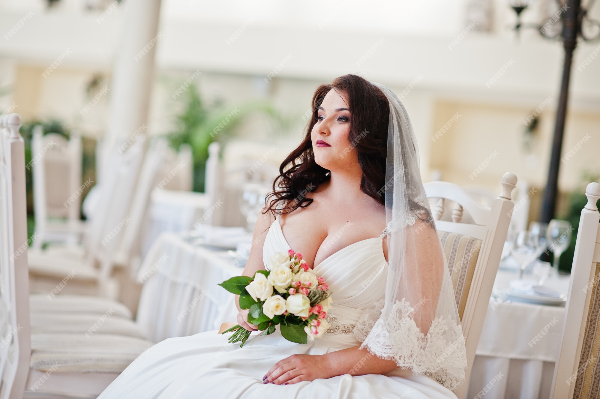 dlovan ahmad share big boobs wedding dress photos