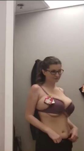 Big Tits Wearing Little Bra Porn slapped gif