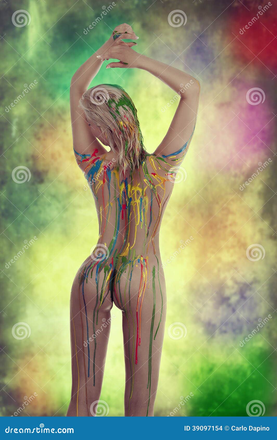 body paint naked