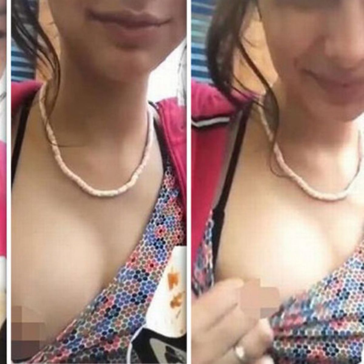 Best of Woman flashes breast on google maps