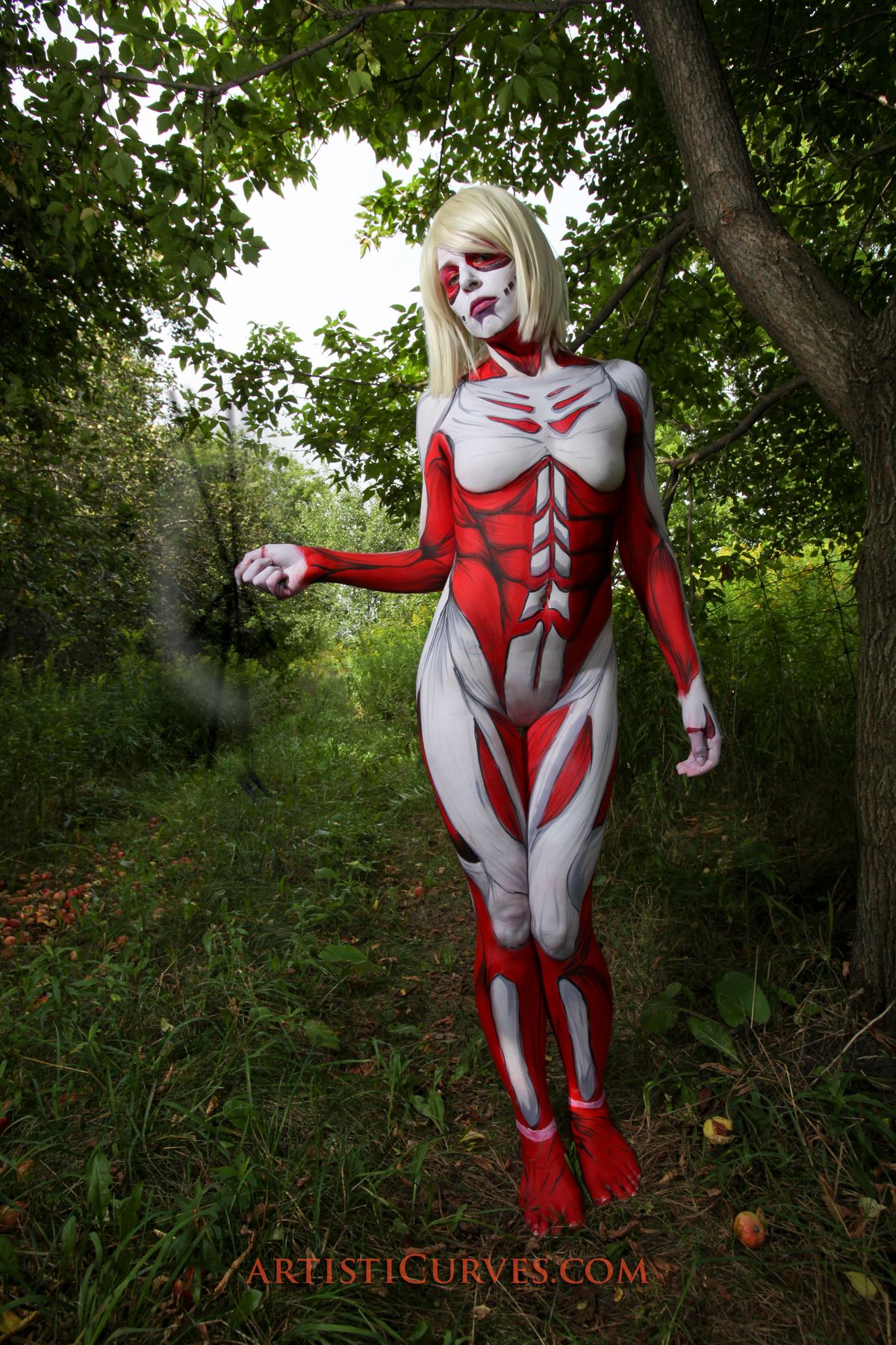 Cosplay Body Paint Porn interracial doggystyle