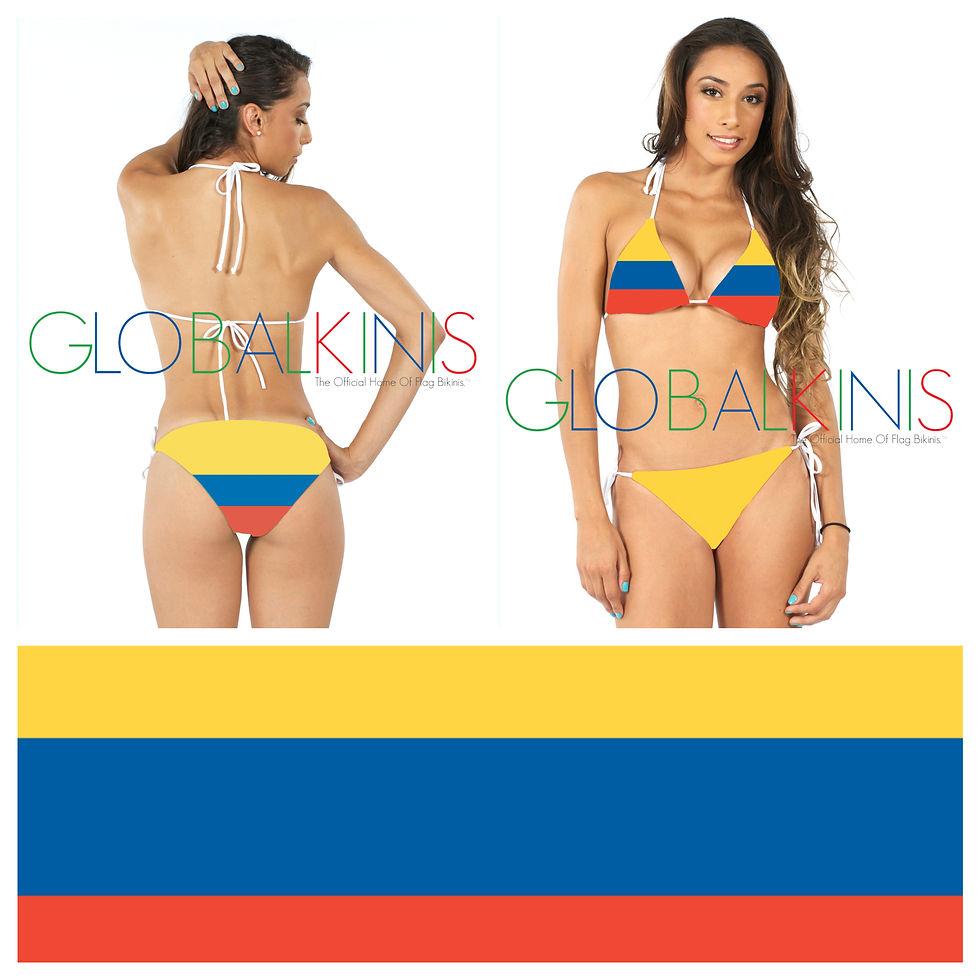 alan leslie recommends colombia flag bathing suits pic