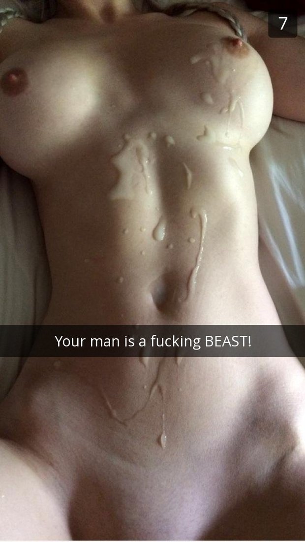 Best of Cum on tits snapchat