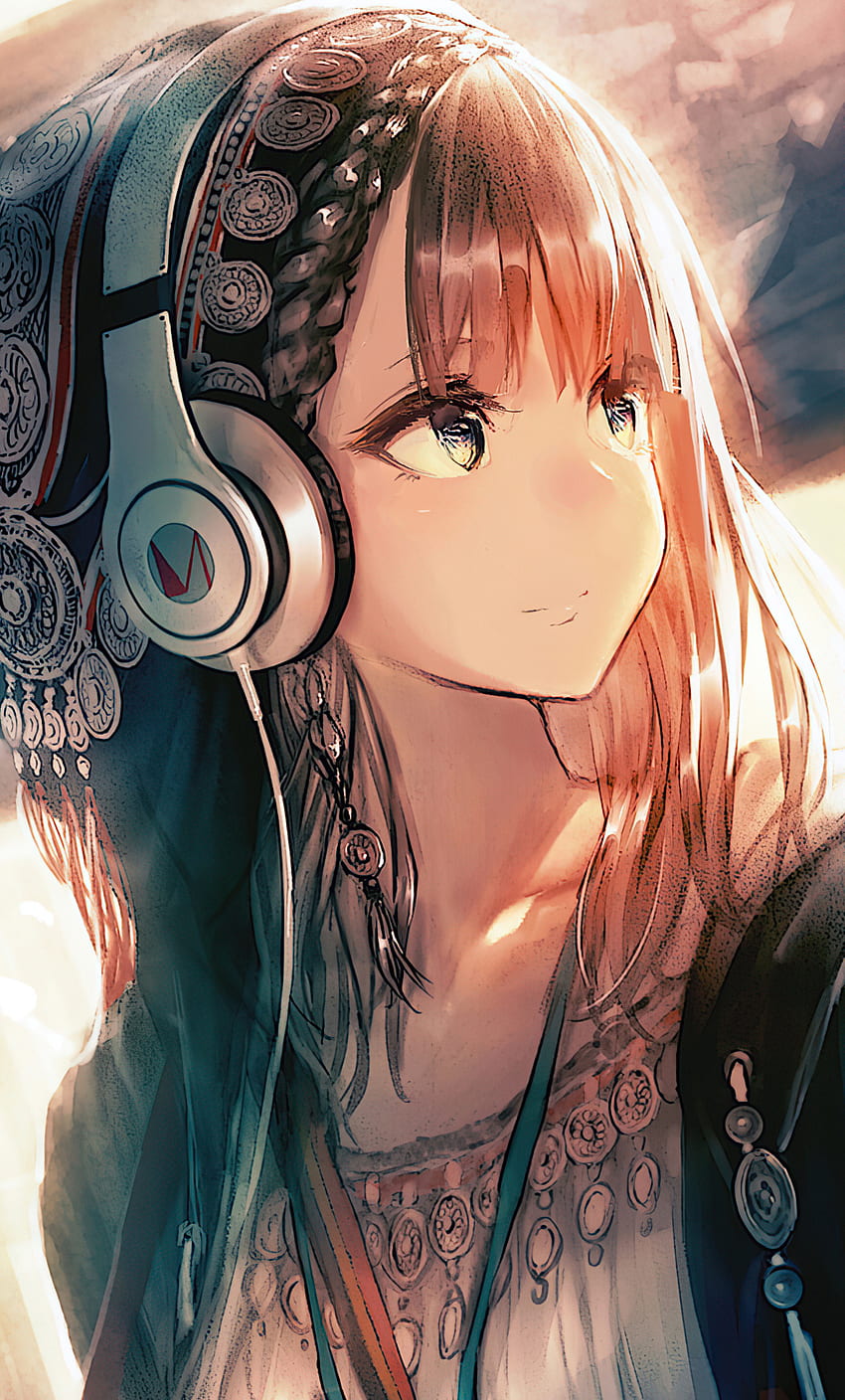 Best of Cute anime girl headphones