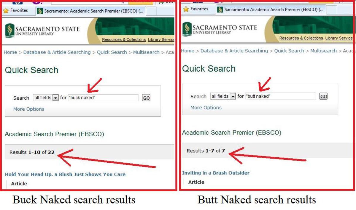 buck naked vs butt naked