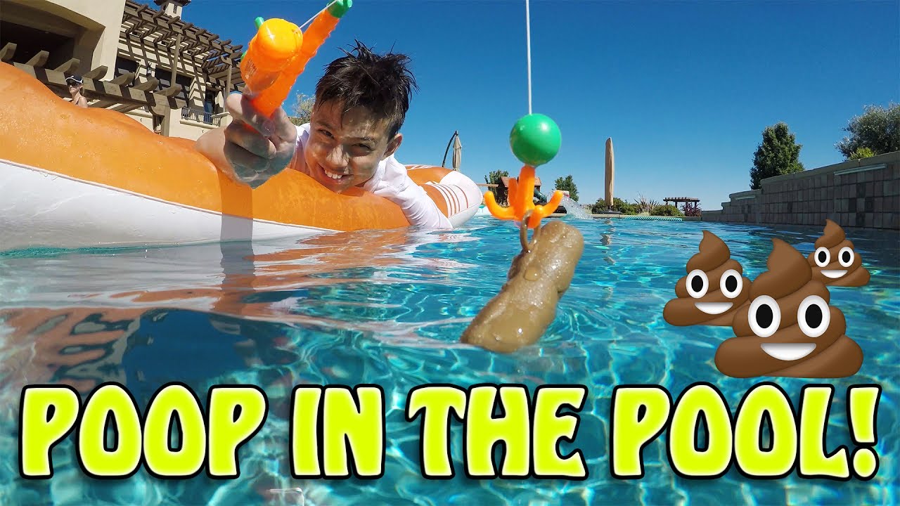 real poop in pool
