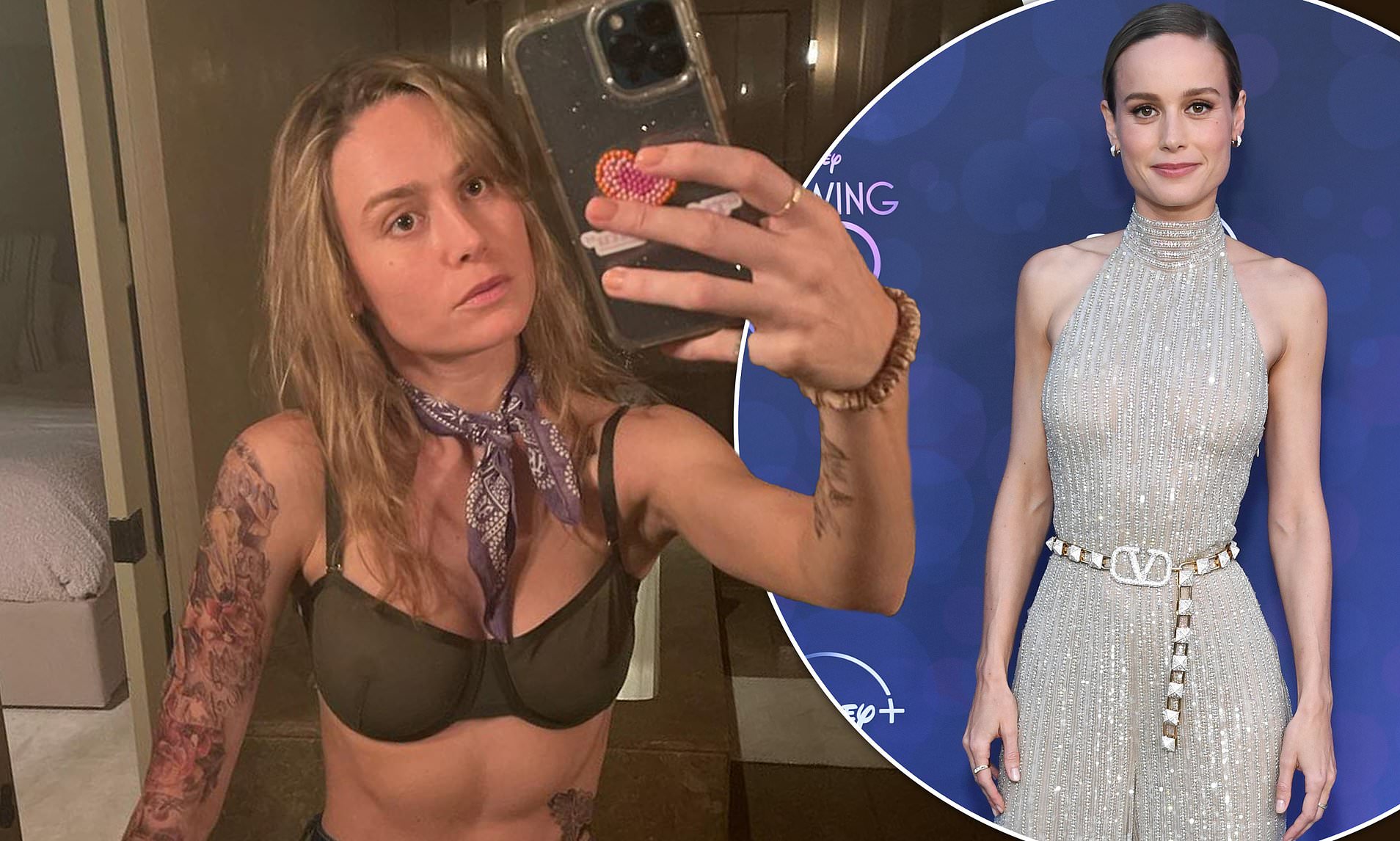 bubba berndt add photo does brie larson have fake boobs