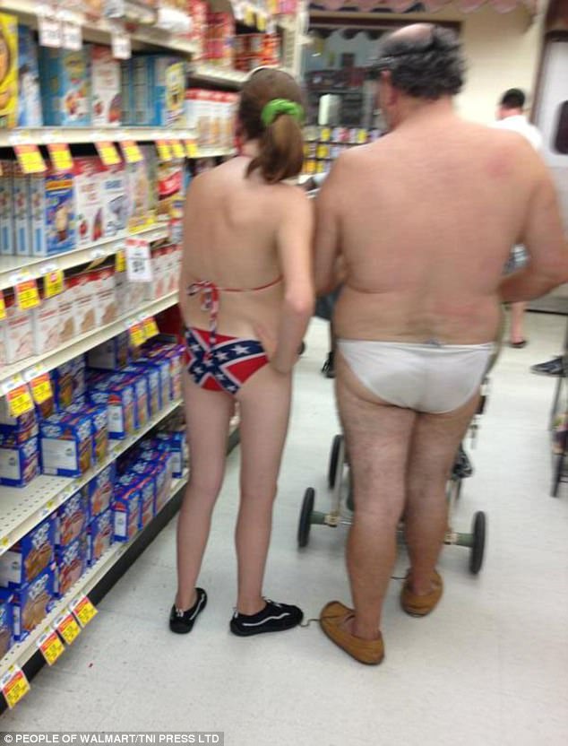 Nude At Wal Mart front bumper