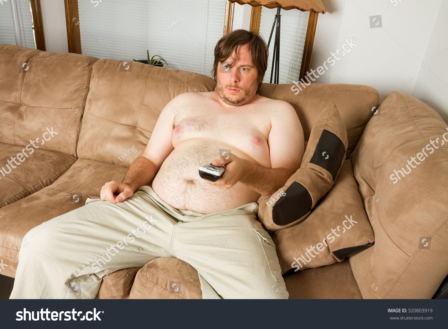 alan eubanks add fat guy on couch photo
