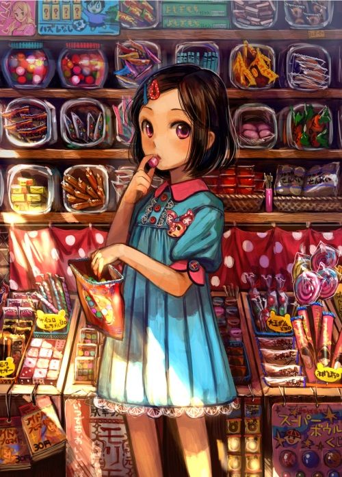 Best of Anime about a candy shop