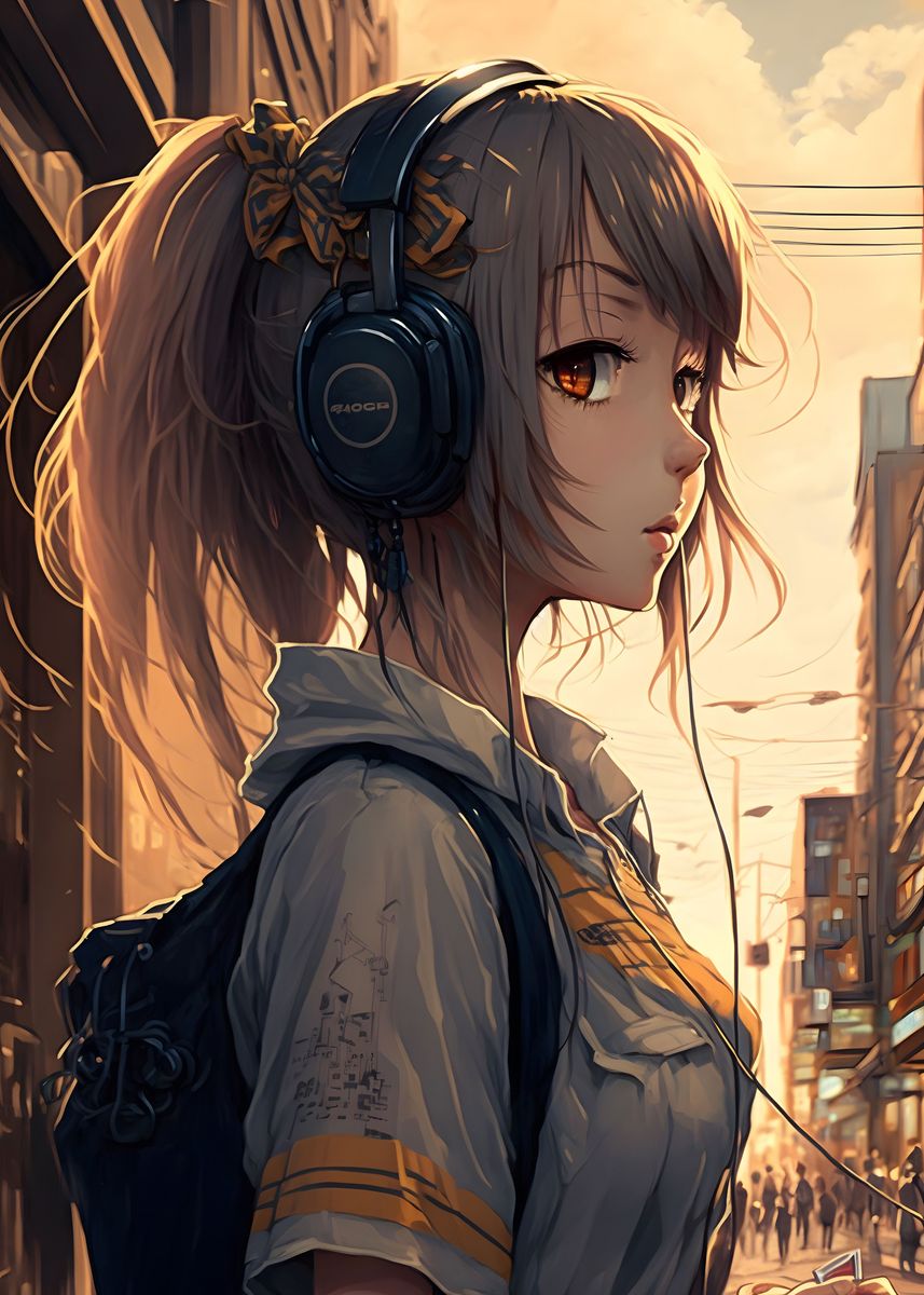 andrew pergiel recommends cute anime girl headphones pic