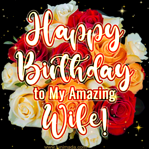 happy birthday gif for wife