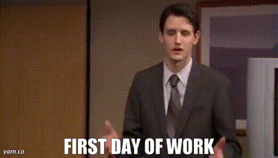 angus evans recommends happy first day of work gif pic