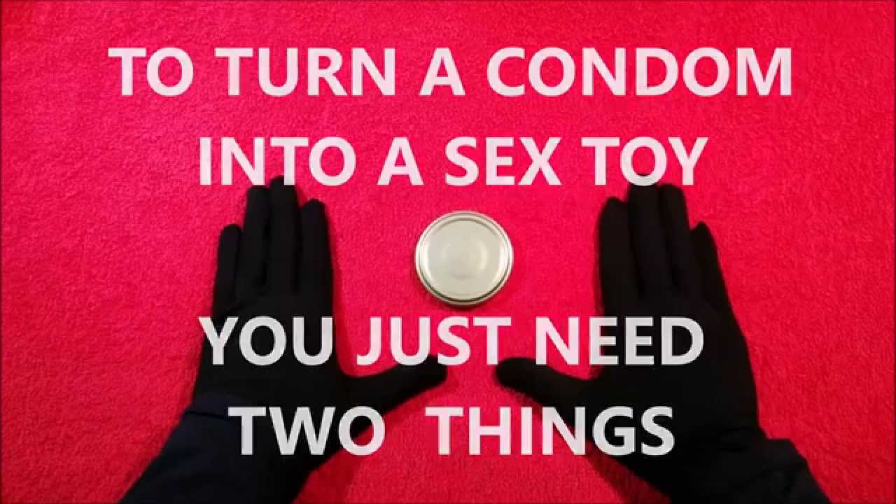 homemade condom sex toy