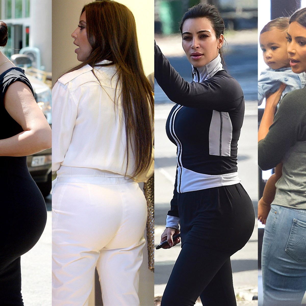 how big is kim kardashians ass