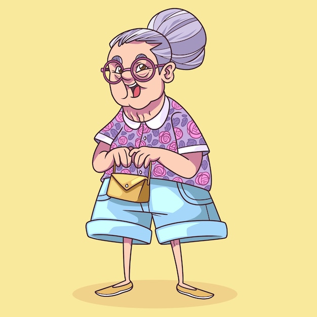 Best of How to draw a cartoon old lady