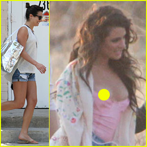 angela curci recommends Lea Michele Nip Slip