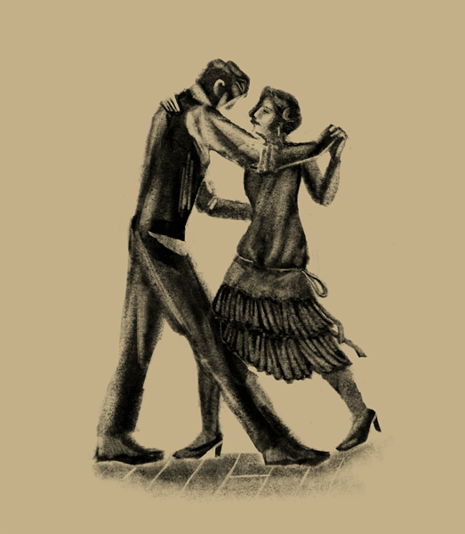 man and woman dancing gif