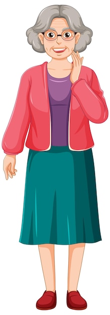 middle aged woman cartoon