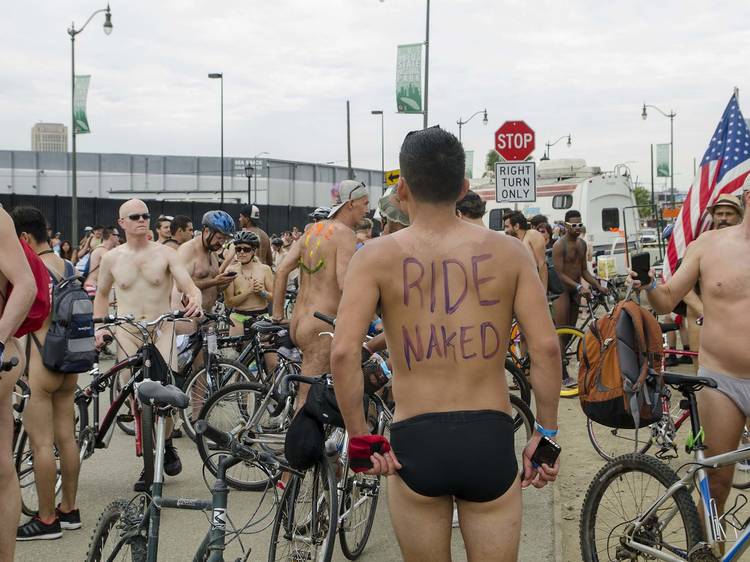 Naked Bike Ride Erection talk dirty