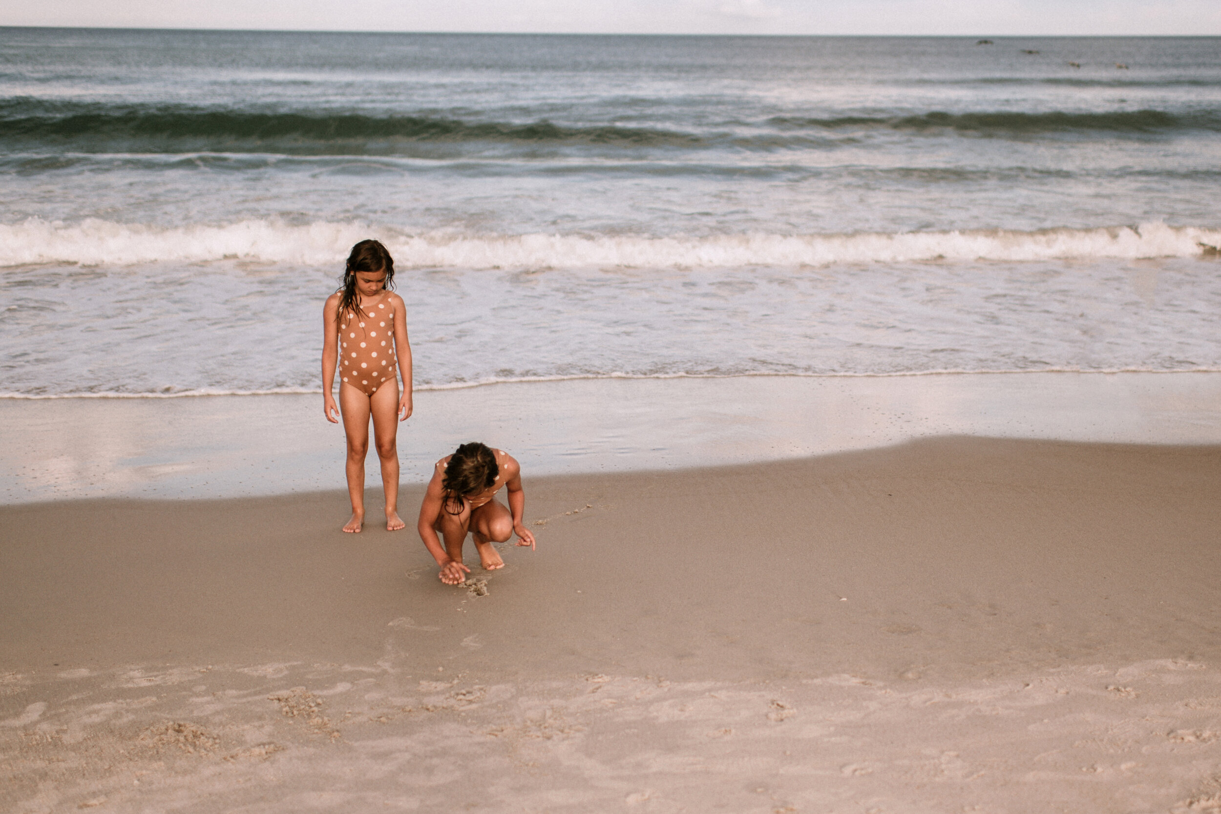 naturist family at beach