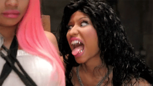 Nicki Minaj Tongue Gif transe gefickt