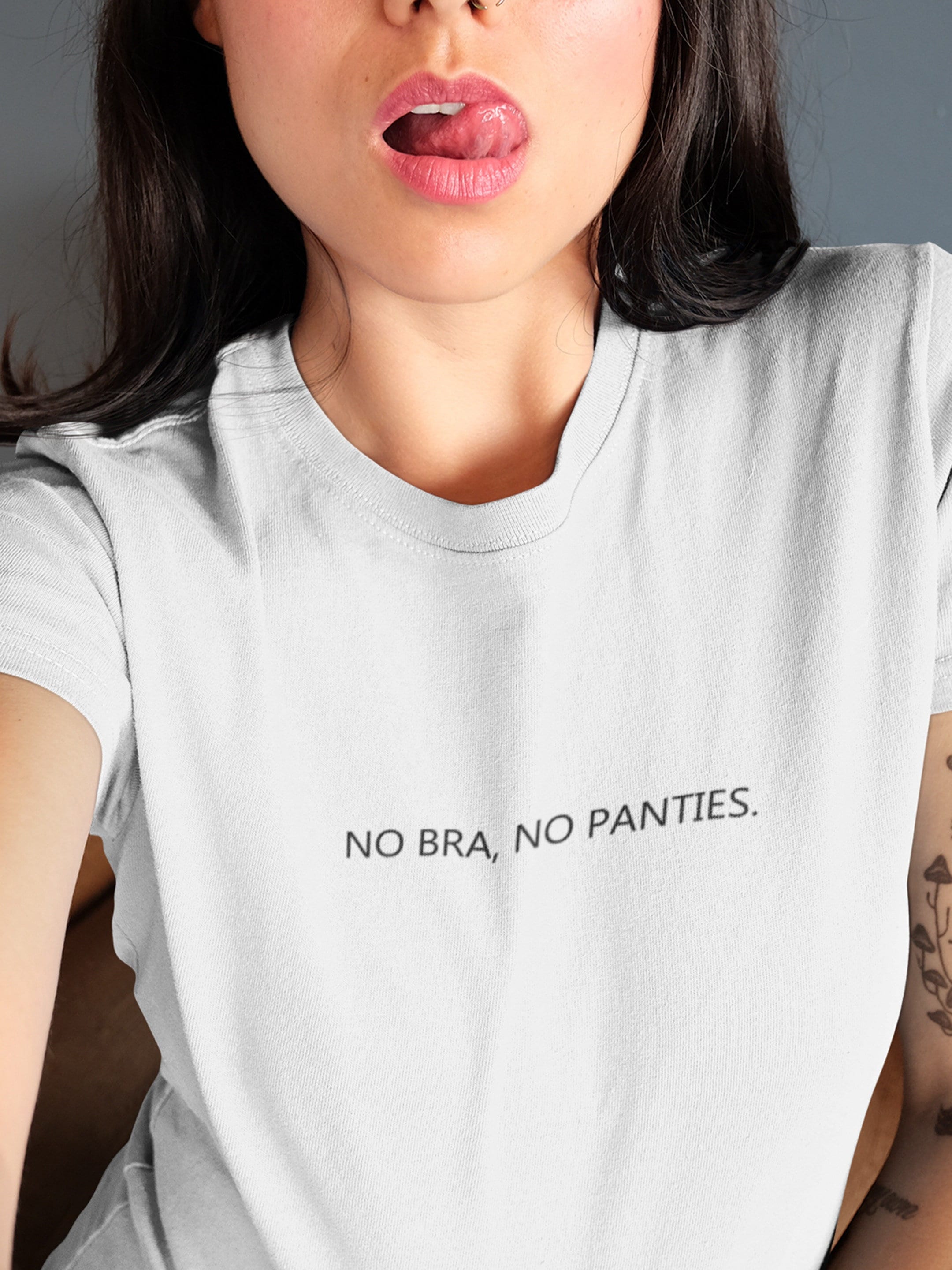 ambica prakash recommends No Bra No Panties Shirt