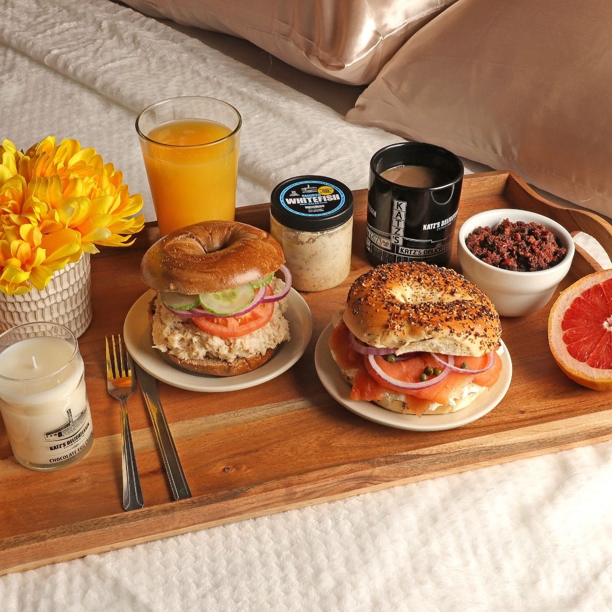 pictures of breakfast in bed