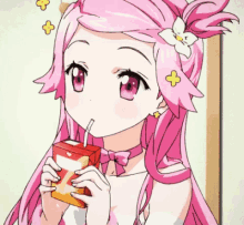 Best of Pink hair anime gif