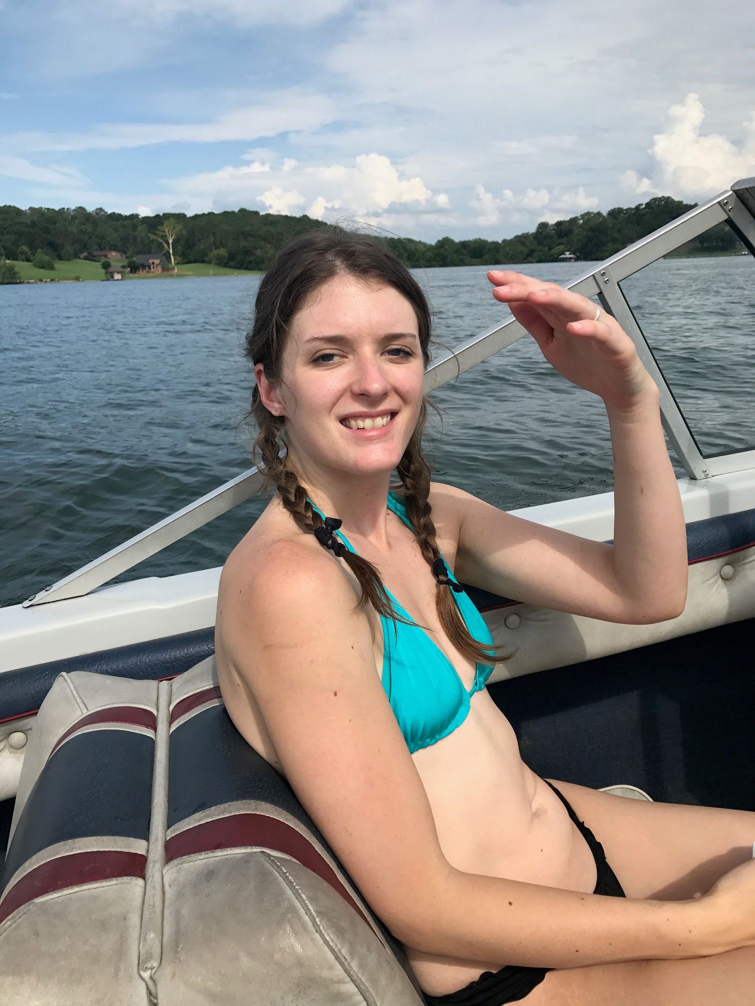 sexy wife on boat