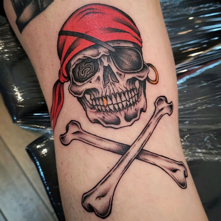 dale m crawford recommends Skull And Crossbones Tattoo