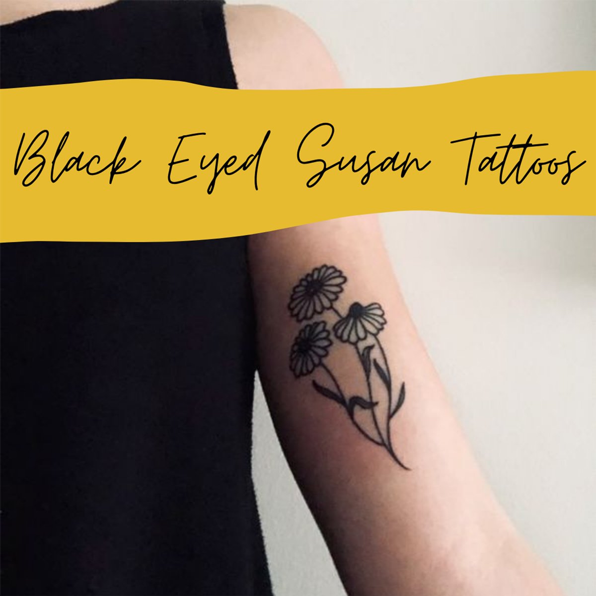 brittany dockery recommends tiny black eyed susan tattoo pic